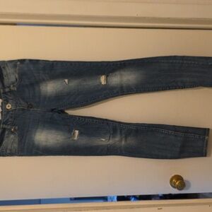 G By Guess Suzette Super Skinny Dark Wash Blue Jeans 30” waist